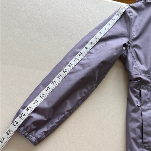 The North Face Girls Hooded Nylon Jacket Purple Fleece and Sherpa Lined - Picture 12 of 16